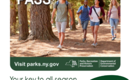 Photo of an Empire Pass. Text says, "Your key to all-season enjoyment at New York State Parks. Choose Your Dates!"