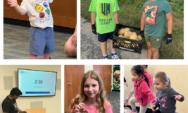 Collage of kids in a variety of activities.