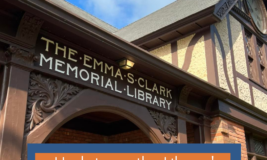 Photo of front of library with text "Update on the Library's temporary closing"