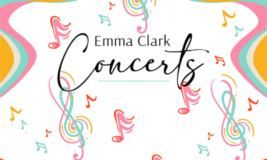 Emma Clark Concerts with colorful music notes