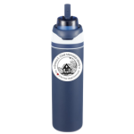 Cold tumbler with flip straw and Emma Clark logo